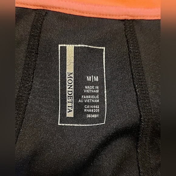 Mondetta Women's Size Medium Full Zip Sweatshirt Black/Pink Polyester - Picture 5 of 7